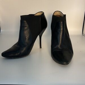 Jimmy Choo Decant grainy calf heeled Booties in black size 38